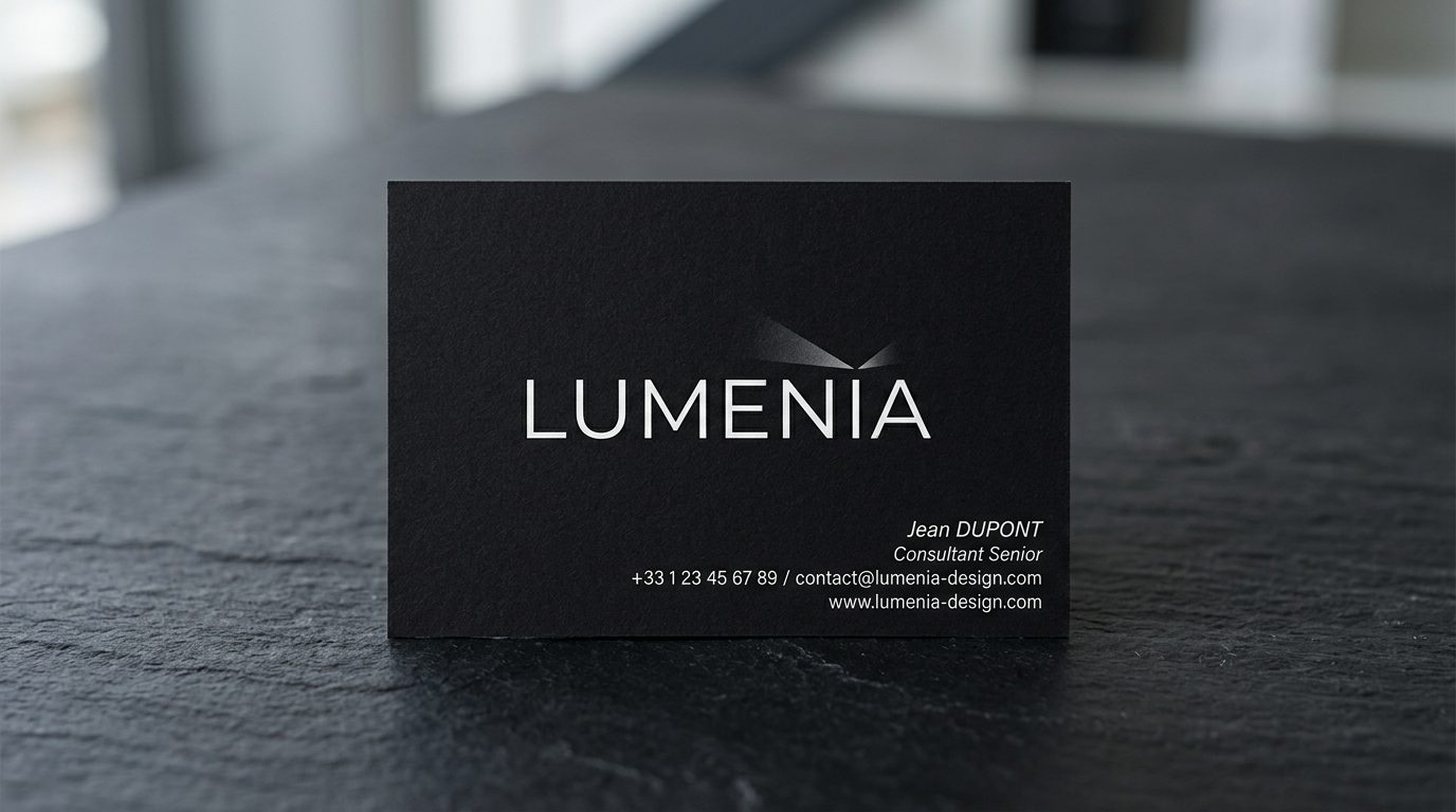 Aperçu de la carte de visite Lumenia créée par AlcalSpark